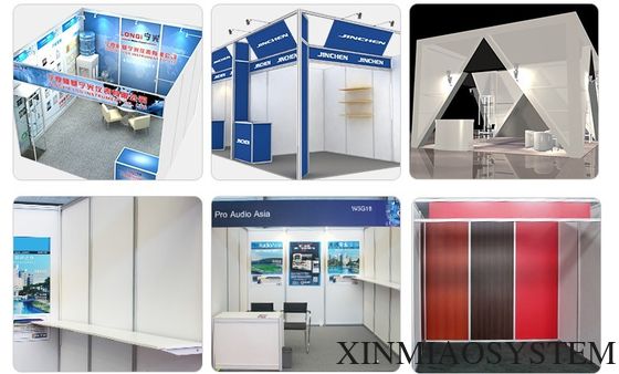 3X3 Shell Scheme Stand(built by upright extrusion,beam extrusion,panels, tension lock)