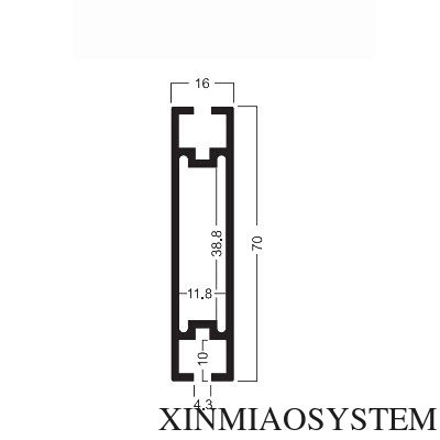 Z110 70x16MM Beam Extrusion,Aluminum 2 way system,Aluminum equipmen suit for tension lock