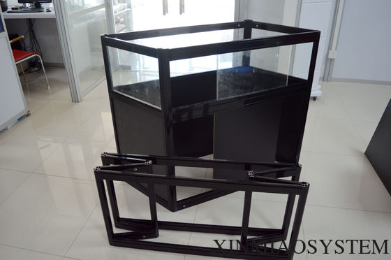 Short Foldable Aluminum Glass Showcases,Aluminum Jewellery Showcase Counter Display&promotion,
