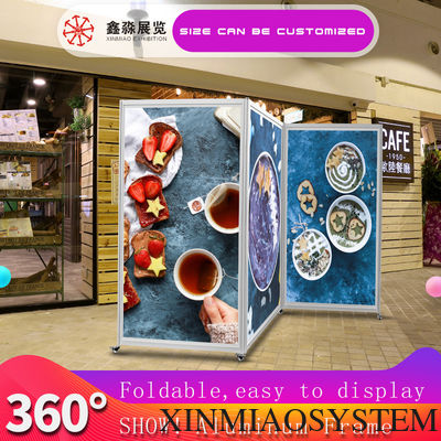 Aluminum Frame Free Standing Pavilion, Sound absorb Room Divider,Foldable Display Panel. Portable Exhibition Stall Stand