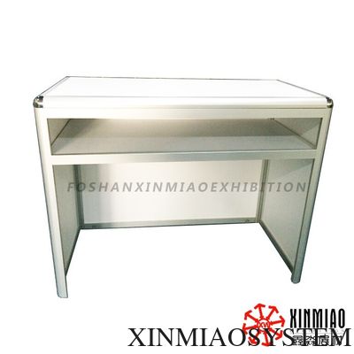 Foldable aluminum front desk of 3X3M exhibition booth, New coming exhibition folding desk
