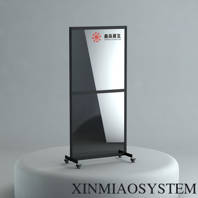 Aluminum Frame Acrylic Partition Screen Mobile Restaurant Clear Polycarbonate Room Divider