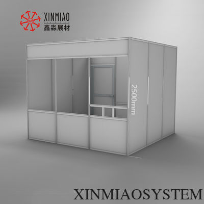 3X3M Custom Exhibition Booth With Door For Indoor Use,Modular Aluminum Frame Quick Assemble Room