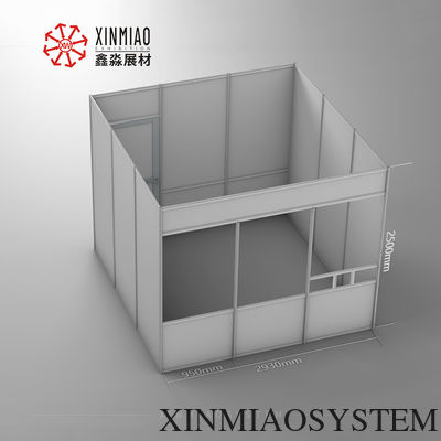 3X3M Custom Exhibition Booth With Door For Indoor Use,Modular Aluminum Frame Quick Assemble Room