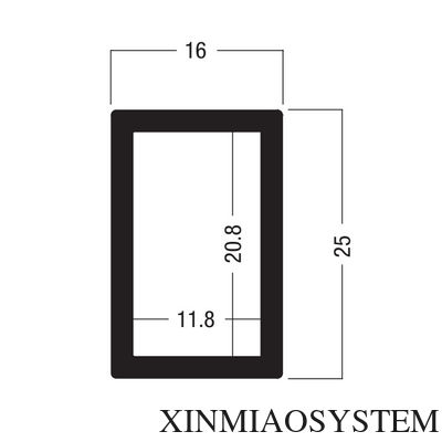 Z300 25x16MM Beam Extrusion,Aluminum equipmen suit for tension lock