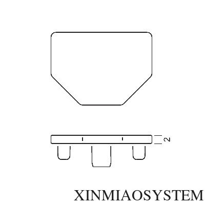 S230 Plastic End Cap of 5 way extrusion,Octanorm Similar Drawing, All kinds of plastic end caps for exhibition system