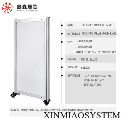 Aluminum Frame Free Standing Pavilion, Sound absorb Room Divider,Foldable Display Panel. Portable Exhibition Stall Stand