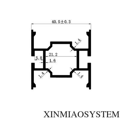 4-slot square aluminum pillar、4-groove exhibition aluminum profile、Octanorm compatible、easy installation