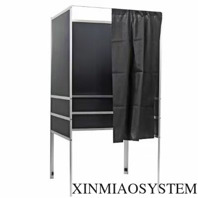 Custom Size Free Design Aluminum Profile Voting Booth Easy Assemble Collapsible Election Polling Booth With Inner Table