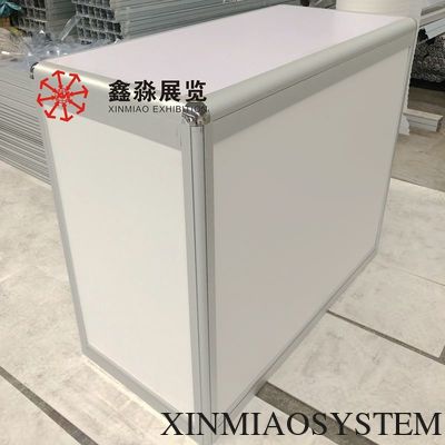 Foldable aluminum front desk of 3X3M exhibition booth, New coming exhibition folding desk