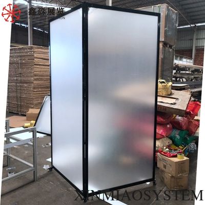Aluminum Frame Acrylic Partition Screen Mobile Restaurant Clear Polycarbonate Room Divider