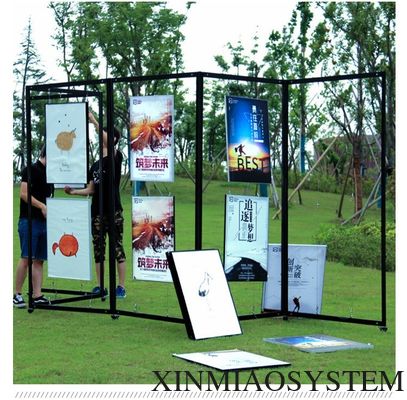 Kiosk & Screen Style Display Stands | Floor Displays with Cable Systems for displaying graphic panels, posters, artwork,